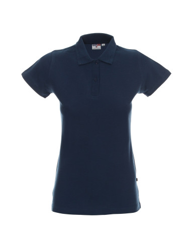 Promostars POLO Women`s LADIES` COTTON DARK BLUE DTG embroidery