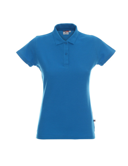 Promostars POLO Damska LADIES' COTTON NIEBIESKI haft sitodruk logo