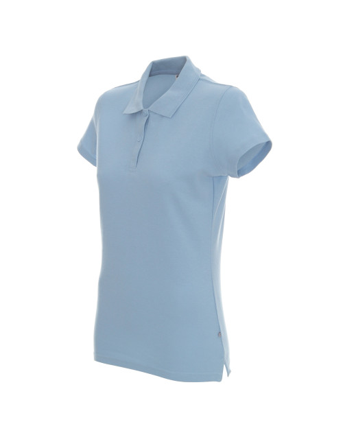 Promostars POLO Damska LADIES' COTTON BŁĘKITNY haft sitodruk logo