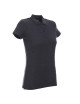 Promostars POLO Damska LADIES' COTTON CIEMNY SZARY MELANŻ haft logo