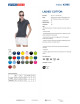 Promostars Women`s POLO LADIES` COTTON DARK GRAY MELANGE embroidered logo