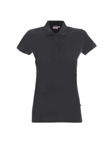 Promostars POLO Women`s LADIES` COTTON GRAY embroidery screen printing DTF print