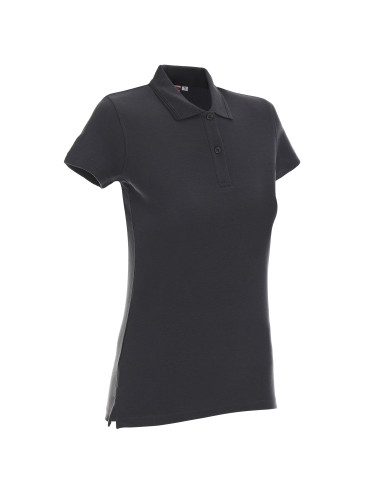 Promostars POLO Damen LADIES` COTTON GREY Stickerei, Siebdruck, DTF-Druck