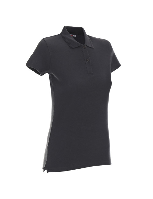 Promostars POLO Damen LADIES` COTTON GREY Stickerei, Siebdruck, DTF-Druck