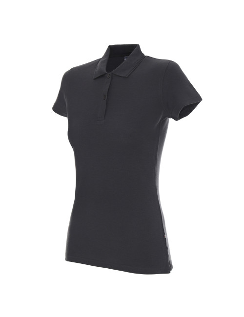 Promostars POLO Damska LADIES' COTTON SZARY haft sitodruk nadruk DTF