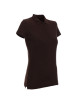 Promostars POLO Damska LADIES' COTTON CIEMNO BRĄZOWY haft nadruk logo