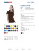 Promostars POLO Damska LADIES' COTTON CIEMNO BRĄZOWY haft nadruk logo