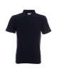 Promostars Men`s POLO COTTON NAVY DTG print silkscreen logo embroidery