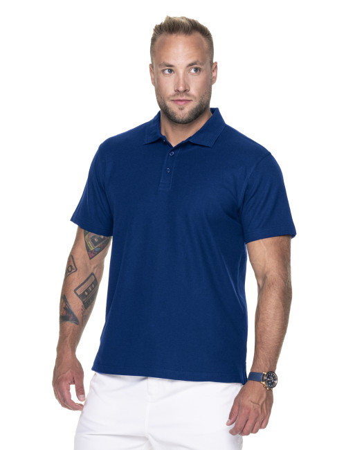 Promostars POLO Męska COTTON GRANATOWY nadruk DTG sitodruk logo haft