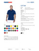 Promostars POLO Męska COTTON GRANATOWY nadruk DTG sitodruk logo haft