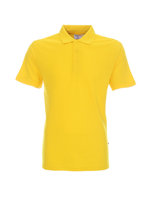 Promostars Men`s POLO COTTON YELLOW print embroidery silkscreen logo