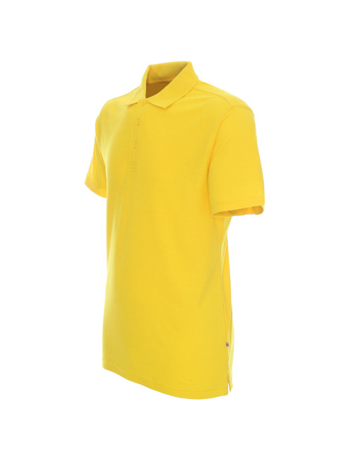 Promostars Men`s POLO COTTON YELLOW print embroidery silkscreen logo