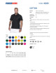 Promostars POLO Męska COTTON CZARNY nadruk haft sitodruk logo transfer