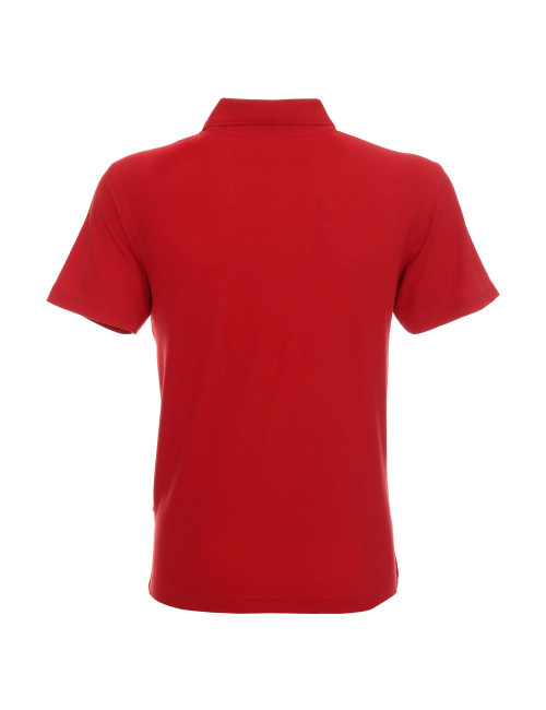 Promostars POLO M COTTON CZERWONY nadruk haft sitodruk logo transfer
