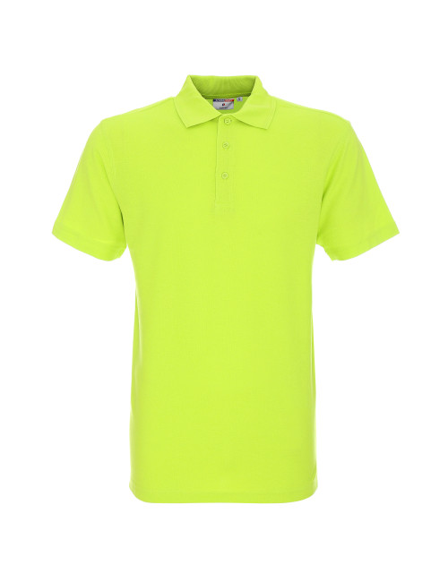 Promostars POLO Męska COTTON LIMONKOWY nadruk DTF haft sitodruk logo