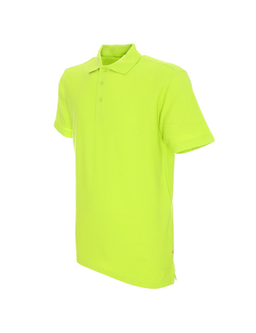 Promostars POLO Męska COTTON LIMONKOWY nadruk DTF haft sitodruk logo