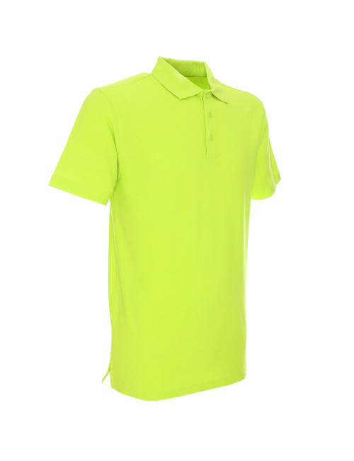 Promostars POLO Męska COTTON LIMONKOWY nadruk DTF haft sitodruk logo