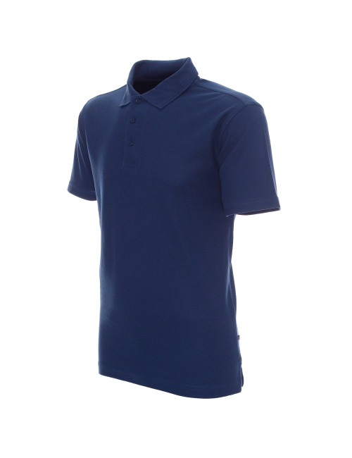 Promostars POLO Męska COTTON CIEMNY NIEBIESKI nadruk haft sitodruk