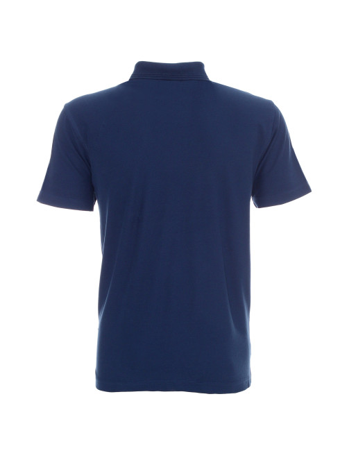 Promostars POLO Męska COTTON CIEMNY NIEBIESKI nadruk haft sitodruk