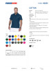 Promostars POLO Męska COTTON CIEMNY NIEBIESKI nadruk haft sitodruk