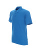 Promostars POLO Herren BAUMWOLLE BLAU DTG-Logo-Siebdruck-Stickerei
