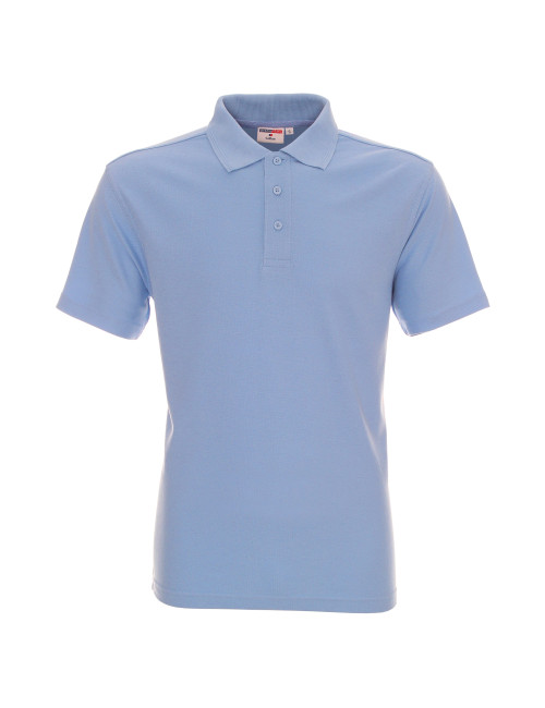Promostars POLO Męska COTTON BŁĘKITNY nadruk haft sitodruk logo