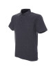 Promostars POLO Męska COTTON CIEMNY SZARY MELANŻ nadruk haft sitodruk