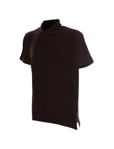 Promostars POLO Herren BAUMWOLLE DUNKELBRAUN Aufdruck, Stickerei, Logo, Siebdruck