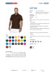 Promostars POLO Męska COTTON CIEMNO BRĄZOWY nadruk haft logo sitodruk