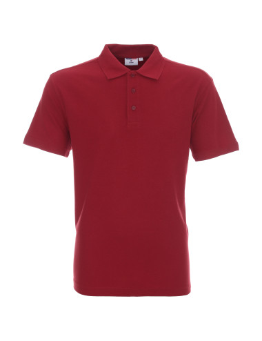 Promostars POLO Męska COTTON BORDOWY nadruk haft logo sitodruk