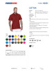 Promostars POLO Męska COTTON BORDOWY nadruk haft logo sitodruk