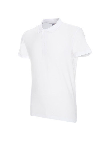 Promostars Cotton Slim Men's Polo White