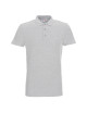 Promostars POLO Męska COTTON SLIM JASNY SZARY MELANŻ haft nadruk logo