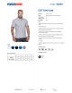 Promostars POLO Męska COTTON SLIM JASNY SZARY MELANŻ haft nadruk logo