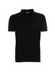 CRIMSON CUT POLO Men`s COAST BLACK Embroidery logo screenprint transfer