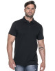 CRIMSON CUT POLO Men`s COAST BLACK Embroidery logo screenprint transfer