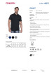 CRIMSON CUT POLO Men`s COAST BLACK Embroidery logo screenprint transfer