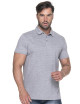 CRIMSON CUT POLO Men`s COAST LIGHT GRAY MELANGE DTF print logo embroidery
