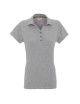 CRIMSON CUT POLO Women`s LADIES` COAST LIGHT GRAY MELANGE embroidery silkscreen