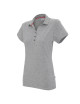 CRIMSON CUT POLO Women`s LADIES` COAST LIGHT GRAY MELANGE embroidery silkscreen