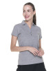 CRIMSON CUT POLO Damska LADIES' COAST JASNY SZARY MELANŻ haft sitodruk