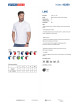 Promostars Men`s POLO LINE WHITE/LIGHT GRAY silkscreen logo embroidery print