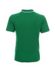 Promostars Men`s POLO LINE GREEN/WHITE embroidery logo print screen printing