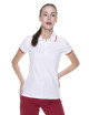 Promostars POLO Damska LADIES' LINE BIAŁY/CZERWONY haft nadruk logo