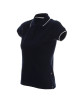 Promostars POLO DAMENLINIE MARINEBLAU/WEISS mit Logo-Stickerei für Damen