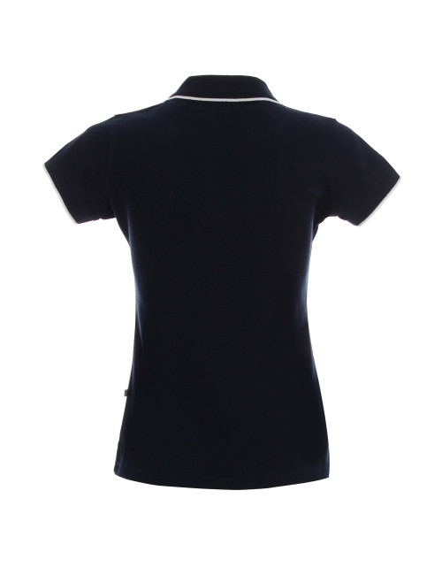 Promostars POLO Damska LADIES' LINE GRANATOWY/BIAŁY haft nadruk logo