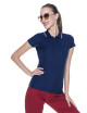Promostars POLO Women`s LADIES` LINE NAVY/WHITE embroidery logo print