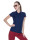 Poloshirt für Damen in Marineblau/Rot von Promostars
