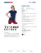 Promostars POLO Damska LADIES' LINE GRANATOWY/RÓŻOWY haft nadruk logo