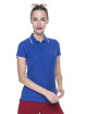 Promostars POLO Damska LADIES' LINE CHABROWY/BIAŁY nadruk DTG logo